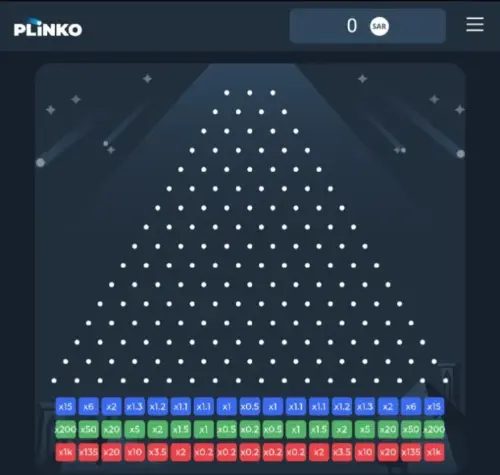 لعبة plinko 1xbet